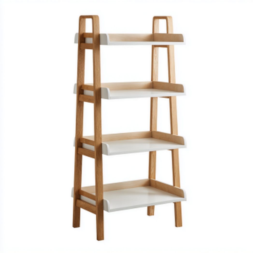 Regał na książki w biurze z płyt MDF i drewna - 40 x 30 x 120