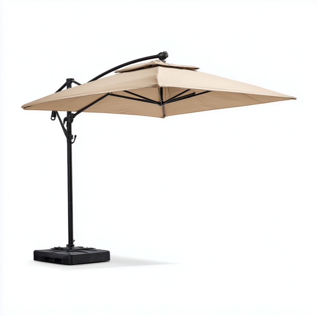 Parasolka ogrodowa z aluminium do ochrony przed słońcem - 230 x 230 x 250