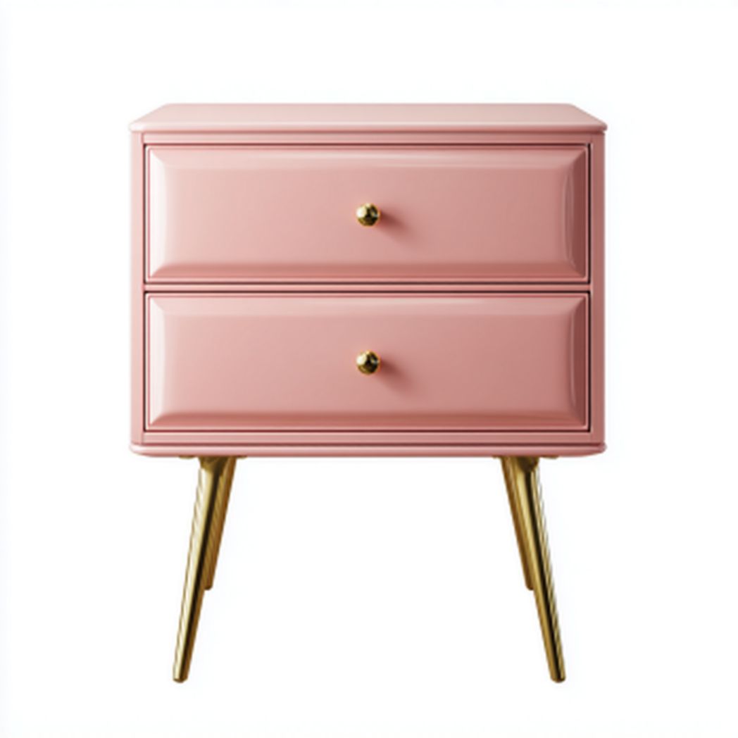 Stolik nocny z drewna kompozytowego do sypialni - 45 x 35 x 50