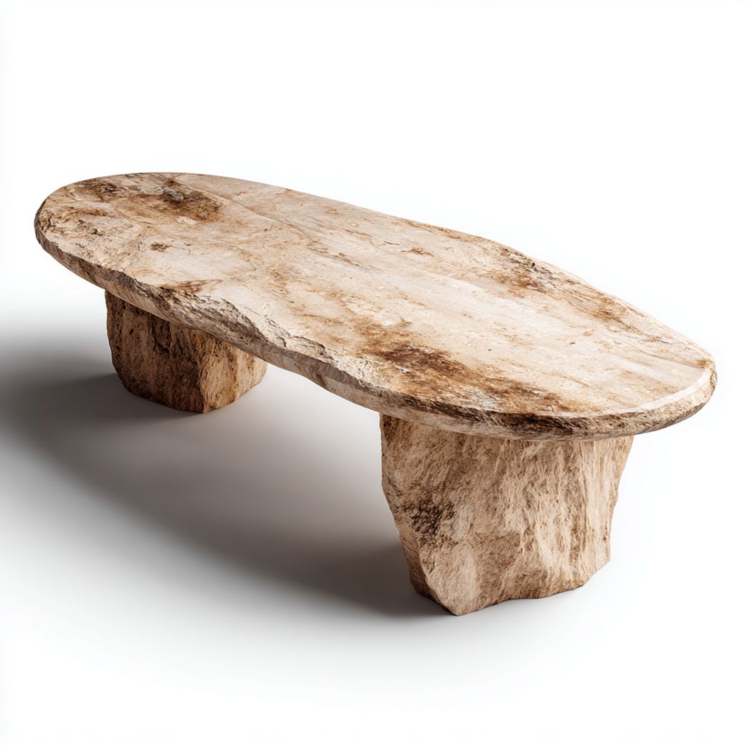 Stół kawowy z drewna naturalnego, idealny do salonu - 150 x 80 x 40