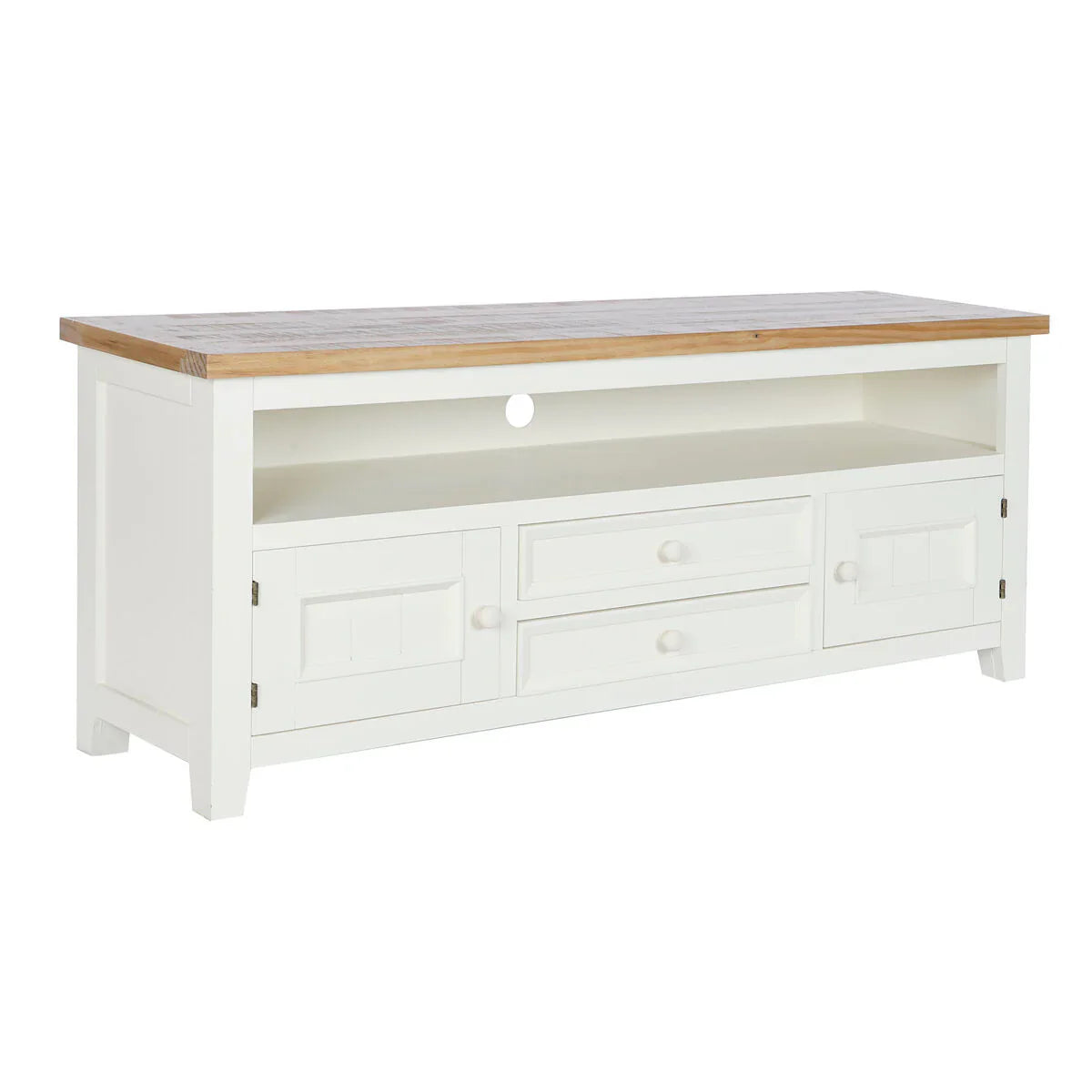 TV-möbler DKD Home Decor Beige Naturell Paulowniaträ 134,5 x 35 x 55 cm